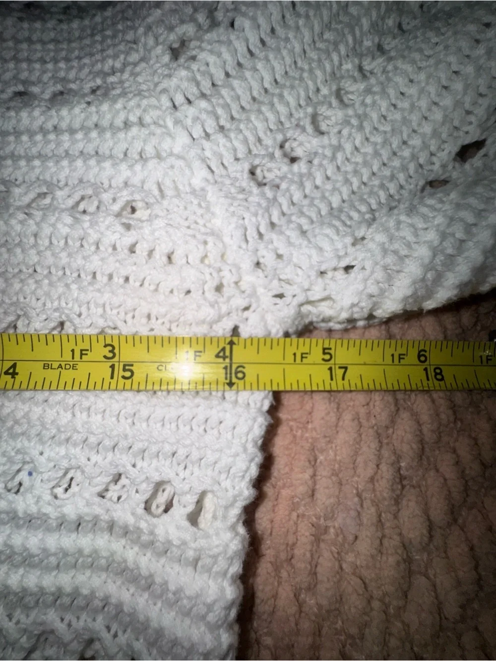 LILLY PULITZER Irina Sweater Resort White Crochet Knit Ruffle Sleeve Pullover S